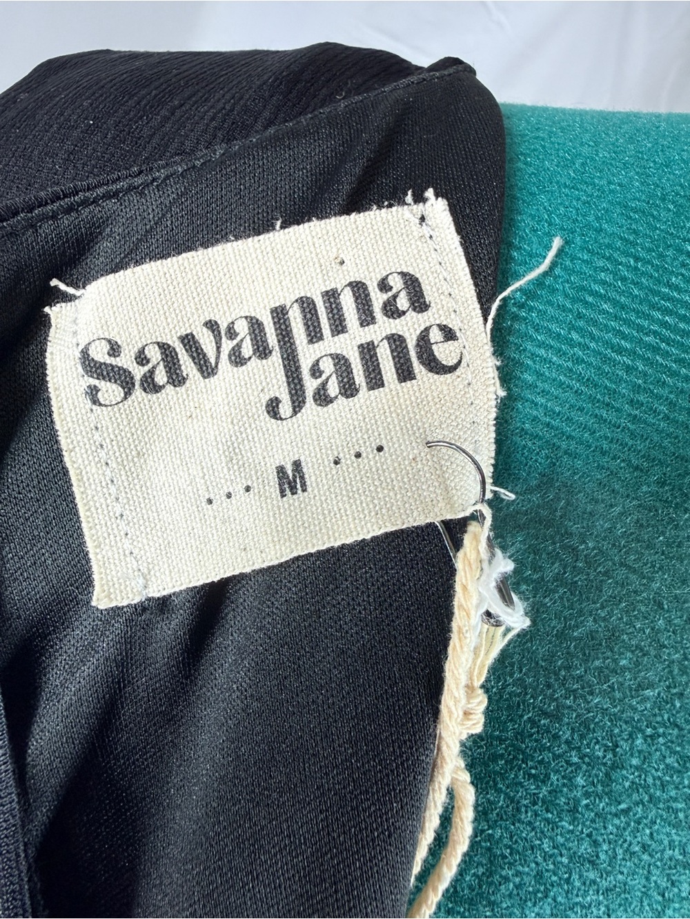 Savanna Jane Black Jumpsuit with Pink and Orange Floral Embroidery - Picture 9 of 11